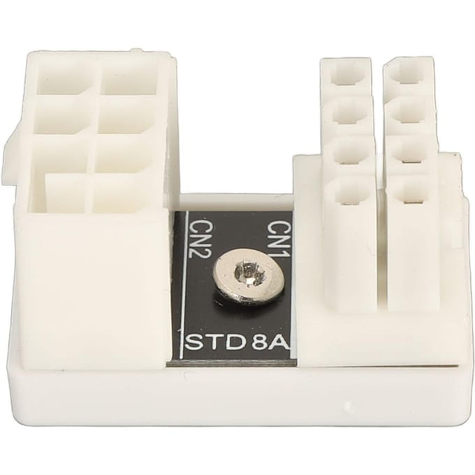 8-pins GPU PCIE U-bocht 180 graden hoek voedingsadapter STD8B type grafische kaart connector voeding wit