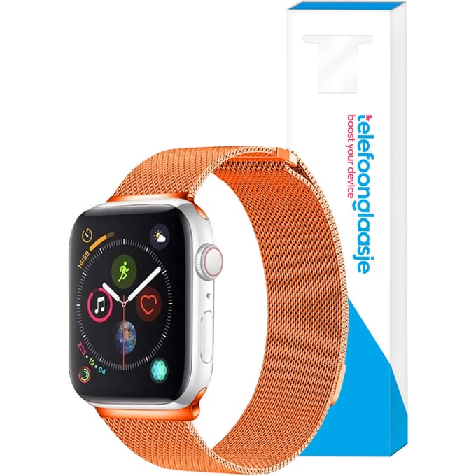 Milanese bandje Apple Watch 1/2/3/4/5/6/SE ? 38/40mm - Oranje