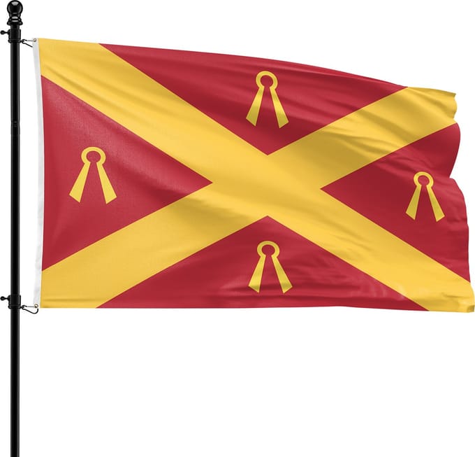 VlagDirect - Wijchen vlag - Gemeente Wijchen vlag - 90 x 150 cm.