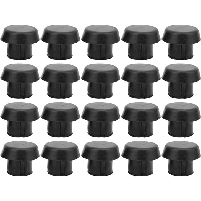 20 pcs Bouchon en Caoutchouc Inférieur de Queue de Billard Coussin de Protection Couvercle d'Extrémité de Queue Accessoires de Protection gray