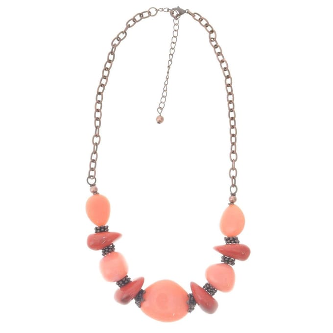 Behave - Kralen Ketting - Rood - 42 cm