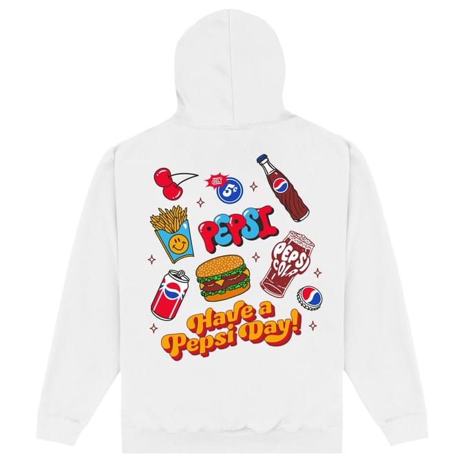 Pepsi Co. Have A Pepsi Day! Hoodie - White - L