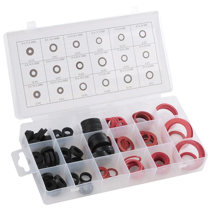 141 stuks NBR O-ring Kraanafdichting Loodgieterspakking Rubberen Ring Assortimentsset gray