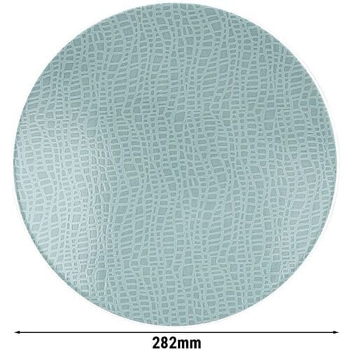 (6 stuks) SELTMANN WEIDEN Coup bord - plat - Ø 280mm - Turquoise Blauw