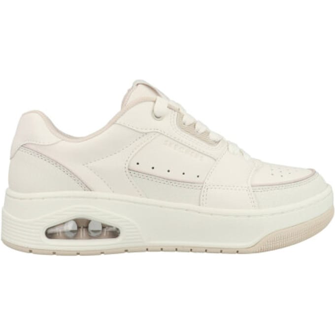 Skechers Uno Court - Courted Style Dames Sneakers - Wit