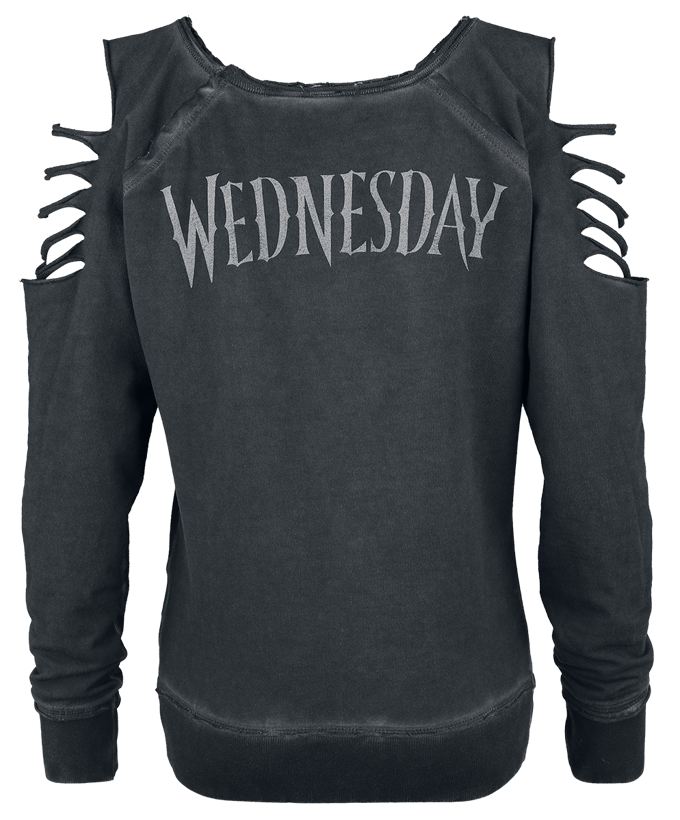 Wednesday - Gothic Sweatshirts - I'm dead inside - L tot XL - voor Vrouwen - donkergrijs