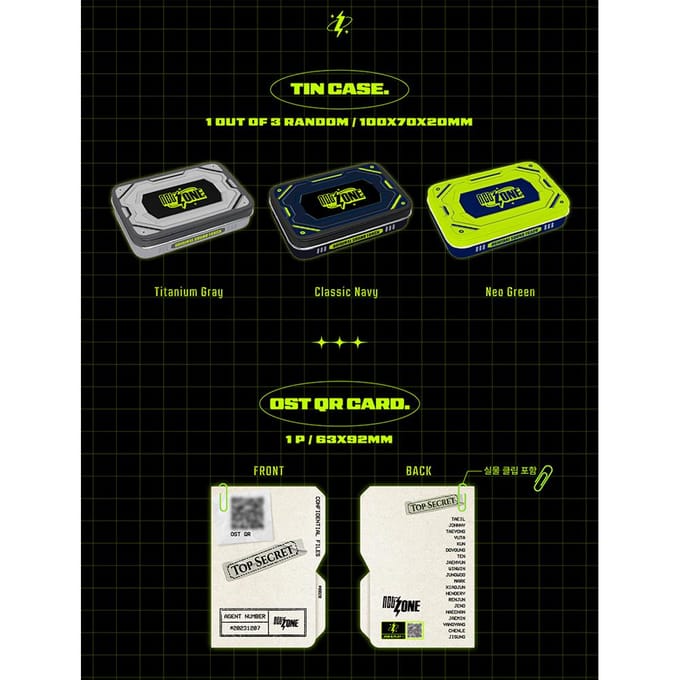 NCT ZONE OST [Do It Let's Play] (TIN CASE Ver.) 1 RANDOM red