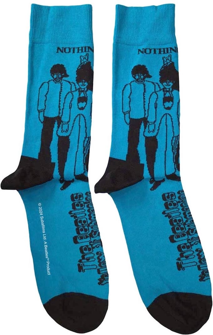 The Beatles - Sub & Band Outlines Sokken - Blauw