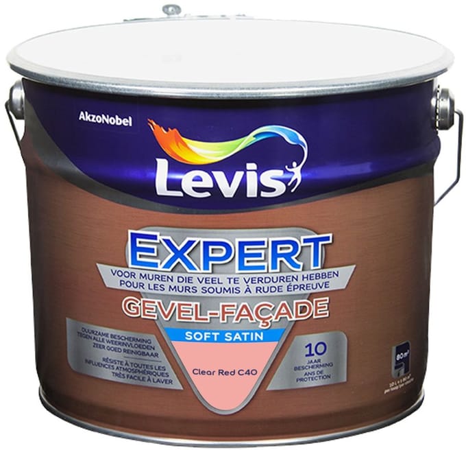 Levis - Expert Gevel Mix - Clear Red C40 - Mengverf - 10 L