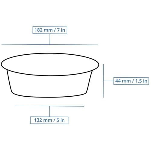 GGM Gastro (300 Stück) Mehrwegschale - Polypropylen - 700ml - rund - Schwarz