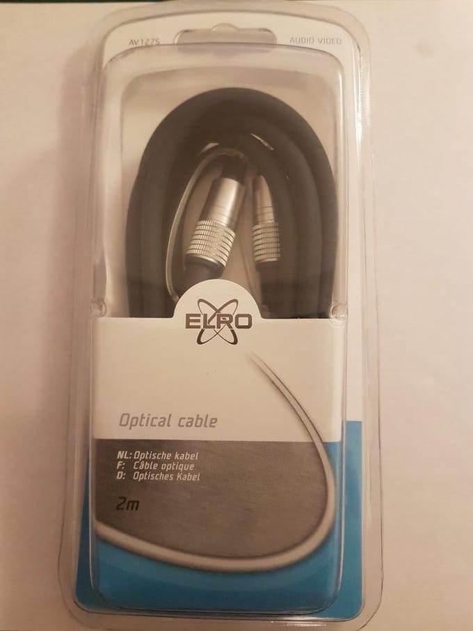Optische kabel 2 meter Elro