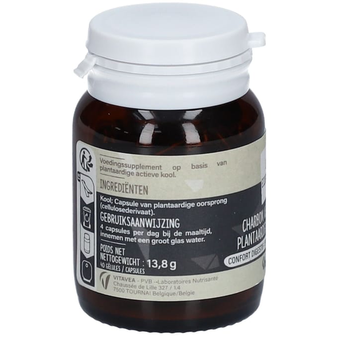 Les Essentiels BIO Plantaardige Actieve Kool 40 Capsules