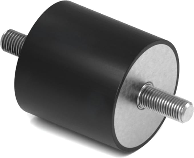 Rubbermagazijn - Trillingsdemper - Type A - 40x40mm - M8 - Set 10 stuks