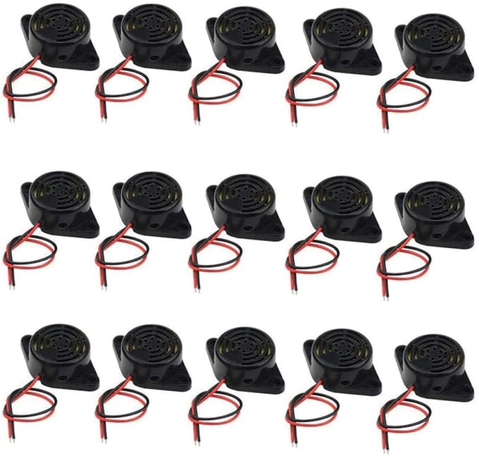 15Pcs 12V Elektronische Buzzer Alarm 95dB - Continu Geluid voor Diverse Toepassingen