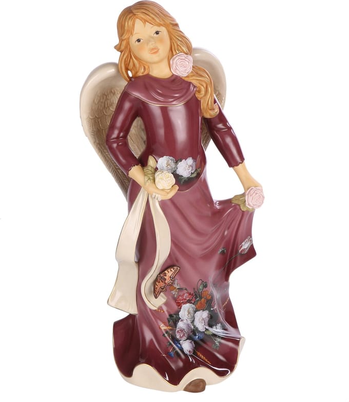 Goebel - Kerst | Decoratief beeld Engel Gloria Jan Davidsz de Heem editie | Aardewerk - 50cm - Limited Edition