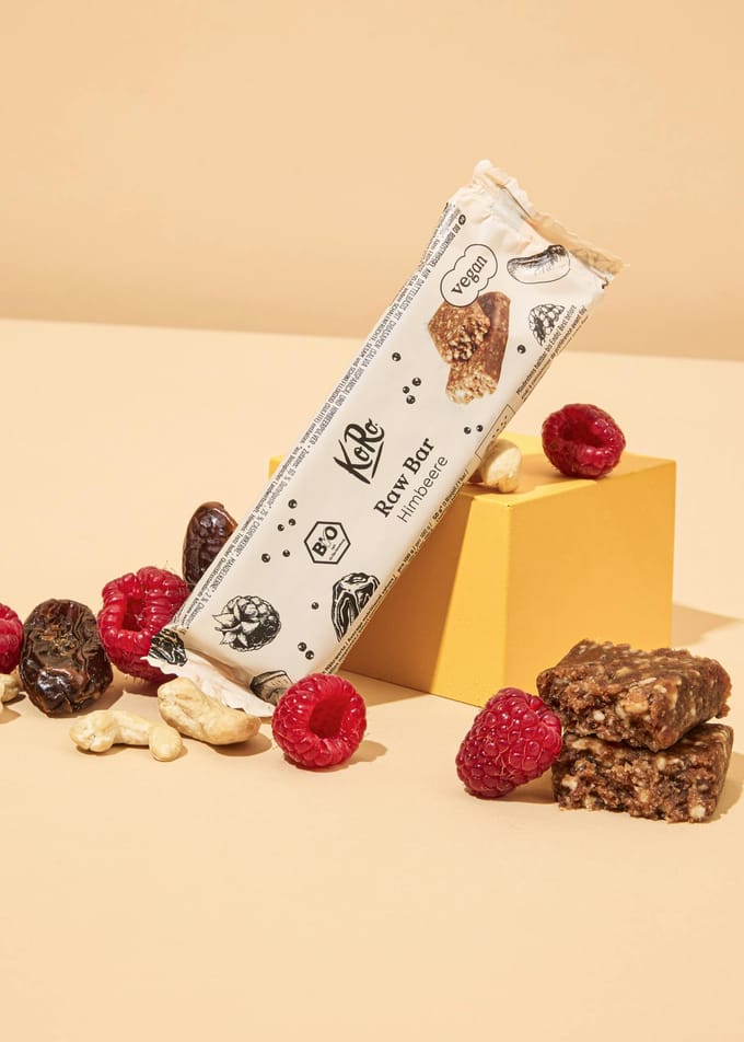Bio vegan raw bar framboos 50 g