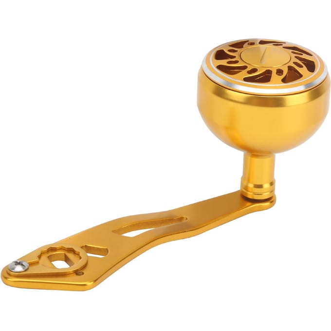 Vismolen Handvat Grip Aluminiumlegering Baitcasting Reel Rocker Arm Vervanging 8x5mm Type B Goud multi