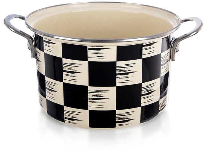 Orion Szachownica Serie - Geëmailleerde Pan - 20 cm - 3 l - Retro Stijl