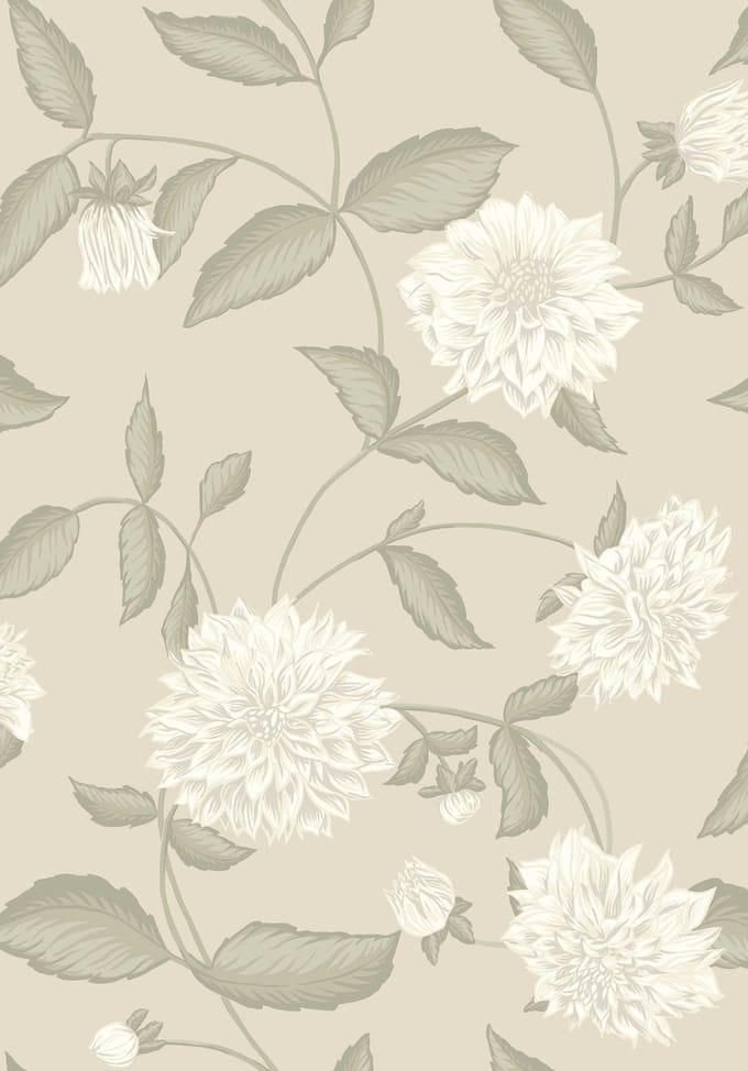 Boråstapeter Vliesbehang 5720 - Orangeri - Klassiek Beige - 53cm x 10.05m
