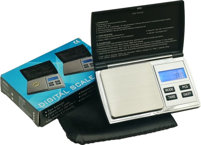 Onyx Pocketweegschaal (1000g x 0,1g)