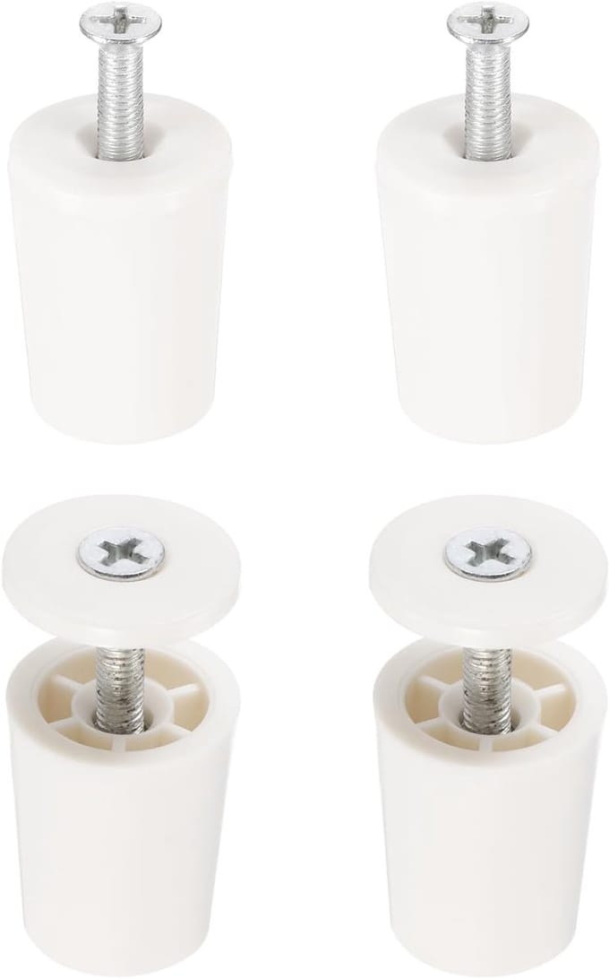 Aanslagbuffer Stoppers - Rolluik Reparatie - Rolluiken Beveiligen - Weerbestendig ABS Kunststof - 28 mm Bladlengte - Wit