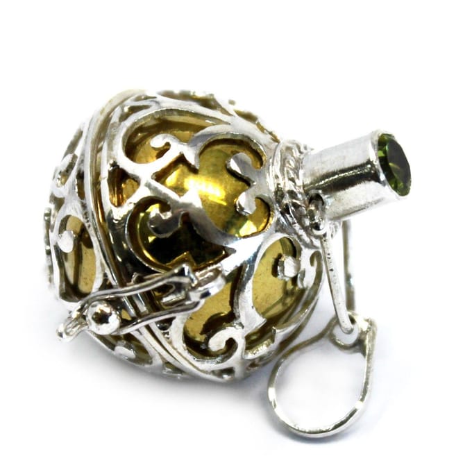 Echt Zilveren Engelenroeper - Genezing - Hanger Voor Ketting - 23mm - Engelen Bel