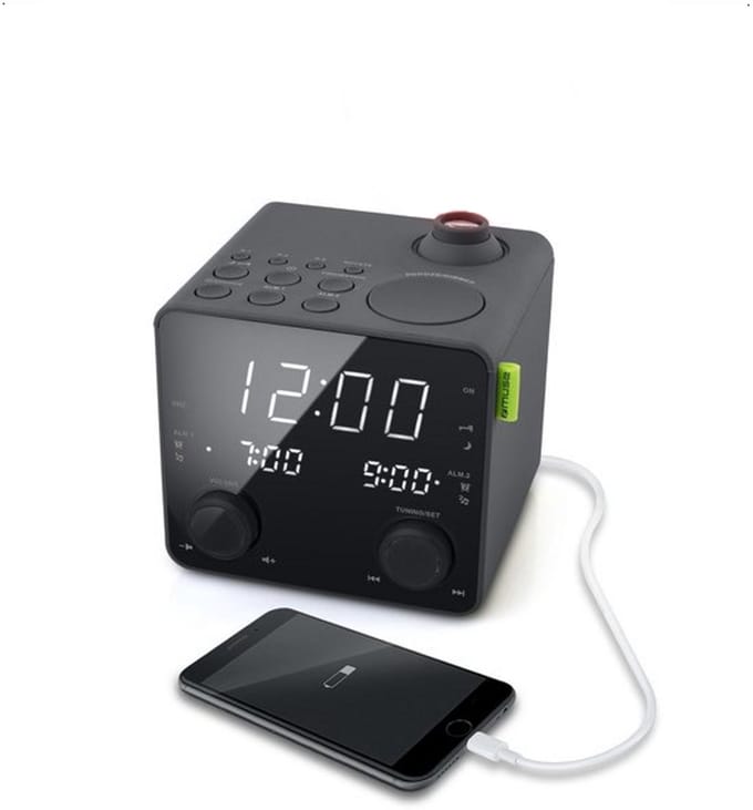 Muse M-189P - Digitale wekkerradio met projectie