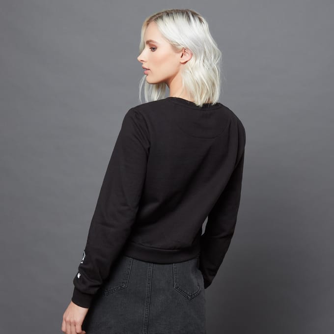 Harry Potter Dark Arts The Dark Mark Tattoo cropped sweatshirt - Zwart - M