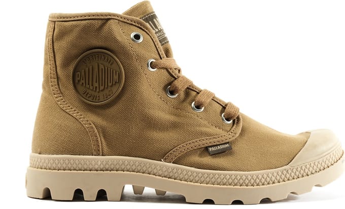 Palladium Pampa Hi Veterschoenen Hoog - Cognac - Maat 37