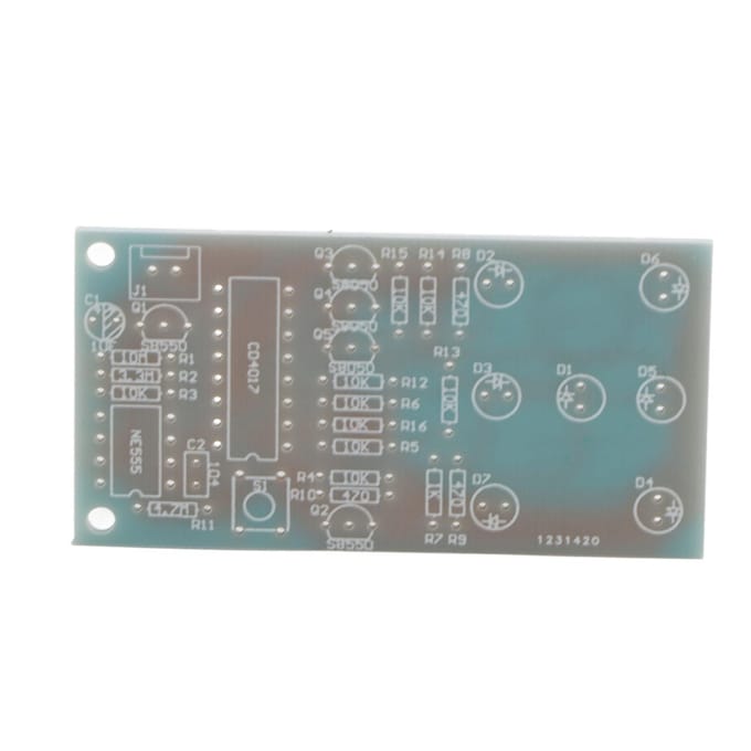 4,5~5V elektronische dobbelsteenset DIY LED-dobbelsteenset voor leuke elektronische productieset white