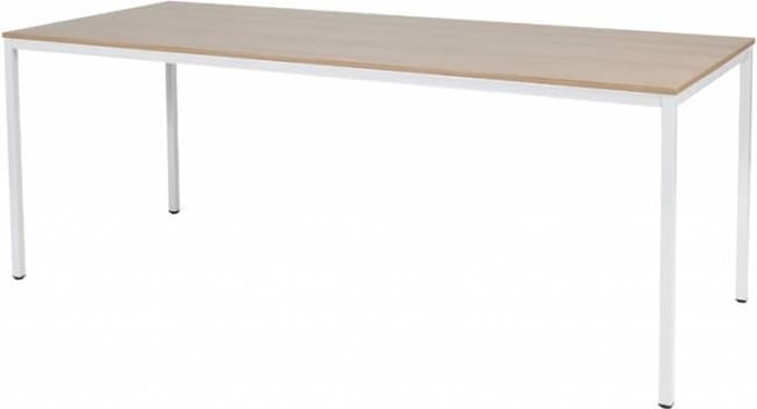 Domino Basic - Bureautafel - Computertafel - Domino Basic 200x80 Havana Kersen - wit frame