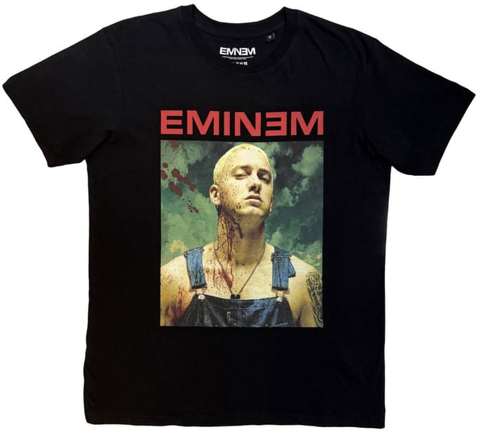 Eminem - Bloody Heren Tshirt - S - Zwart