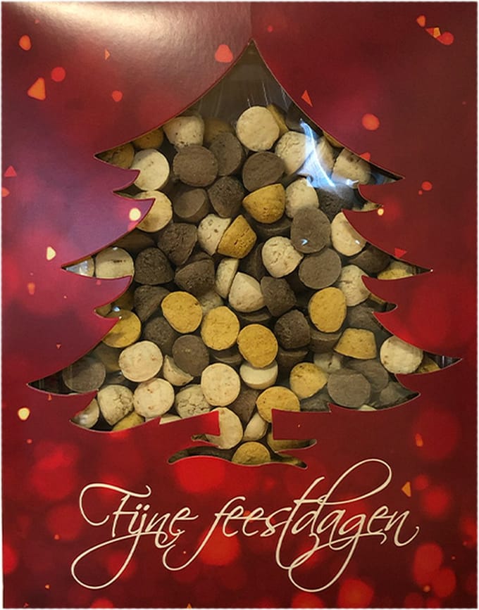 Kerst Doosje met Kleine Koekjes voor Honden Het Kerstkado