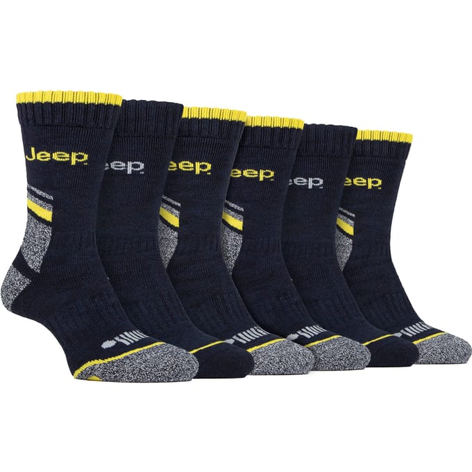 Mannen 6-pack Heavy Duty Werksokken met Verstevigde Hak en Tenen