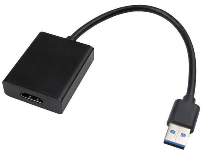 Microconnect MC-USB3.0HDMI video kabel adapter 0,15 m HDMI Type A (Standaard) USB Type-A Zwart