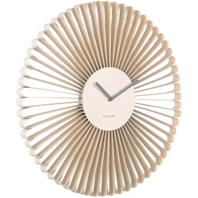 Karlsson Wandklok Cascara - Wit - 50x50x50cm - Wandklok Modern