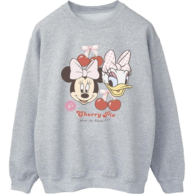 Disney Dames/Dames Cherry Pie Minnie Mouse Sweatshirt (Sportgrijs)