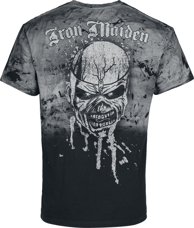 Iron Maiden T-shirt - The Trooper - S tot M - voor Mannen - grijs