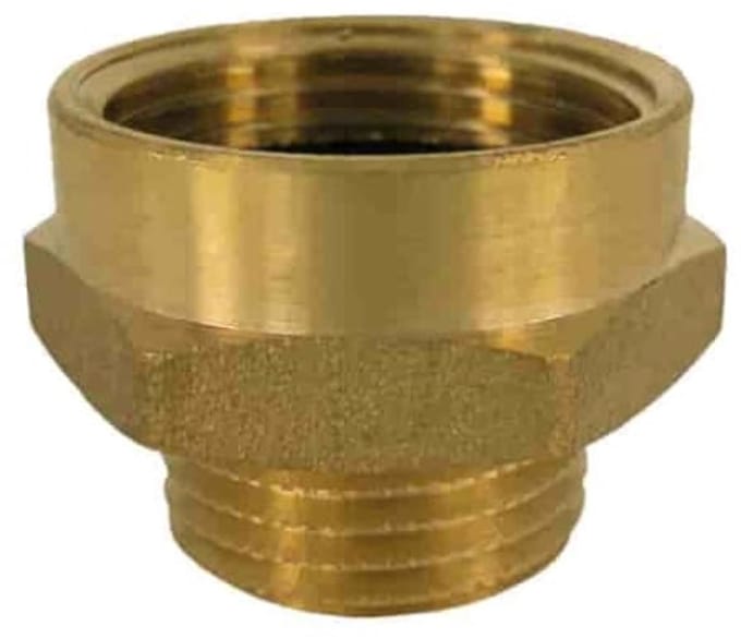 Messing Dubbele Nippel 1/2" AG x 3/4" IG - Draadfitting