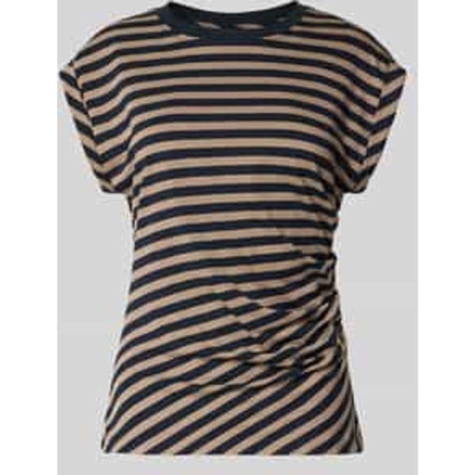 regular fit T-shirt van puur katoen model 'Epka_striped1'