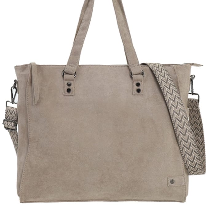 Taupe shopper/schooltas Riga OLT17811