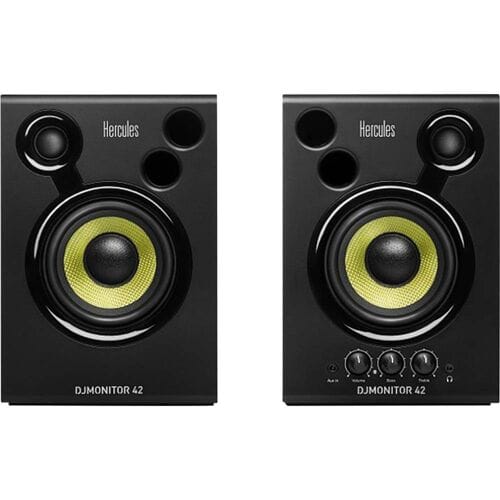 Hercules DJMonitor 42 - Actieve 4" Studiomonitorset - 2x 20W RMS (80W Piek) Speakers - DJ & Studio