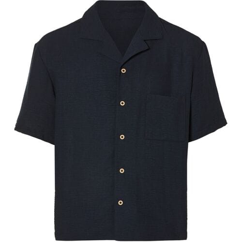 ESMARA MEN Heren overhemd (Marineblauw, S (37/38))
