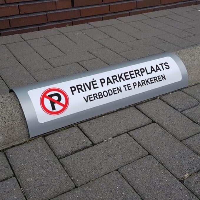Stootrand bord - Privé Parkeerplaats