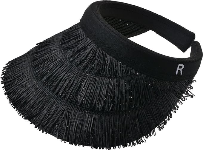 Juleeze Zonneklep one size Zwart Papierstro