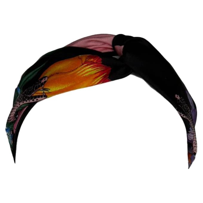 Gucci Bloemenprint Haarband in Multicolor Zijde