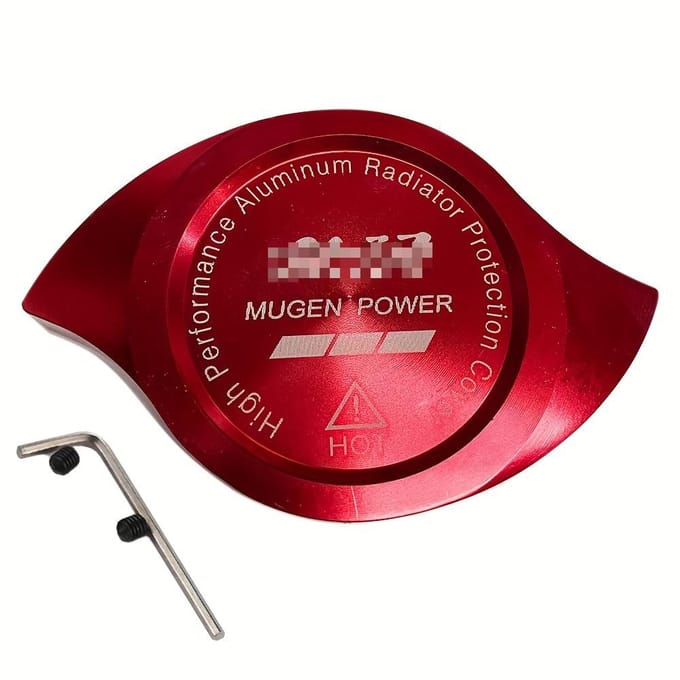 Radiatordop Beschermhoes Decoratie Aluminium Universele Radcap Cover rood