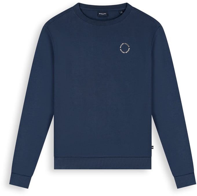Ballin Amsterdam - Jongens Regular fit Sweaters Crewneck LS - Navy - Maat 12