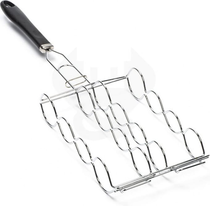 maisklem zilver staal barbecue 54 x 18,5 cm