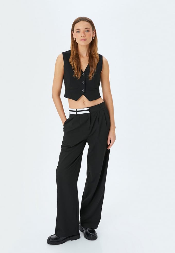 Normale taille Brede pijpen Palazzohose